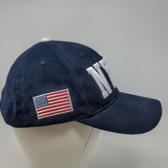 Colosseum Men's Strapback Hat Blue Embroidered NYPD Logo Patriotic - Picture 4 of 7